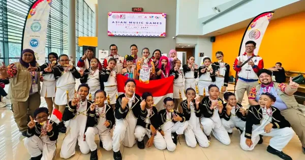 Kontingen muda Indonesia di Asian Music Games Malaysia 2026 Kontingen muda Indonesia di Asian Music Games Malaysia 2026
