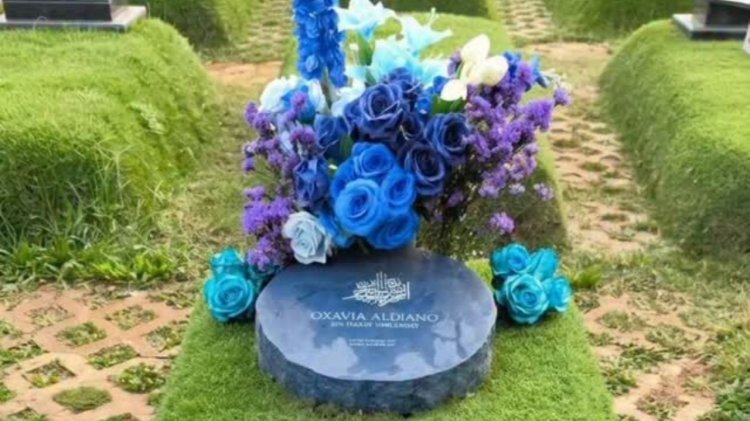 Lampu Sorot Panel di Makam Vidi Aldiano Hilang Dicuri