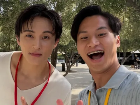 Mark eks NCT dan Leonardo Edwin