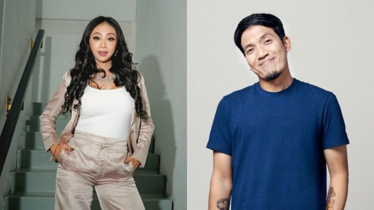Netizen salfok Asri Welas dan Desta pakai sepatu mirip saat ulang tahun Ariel NOAH. Foto