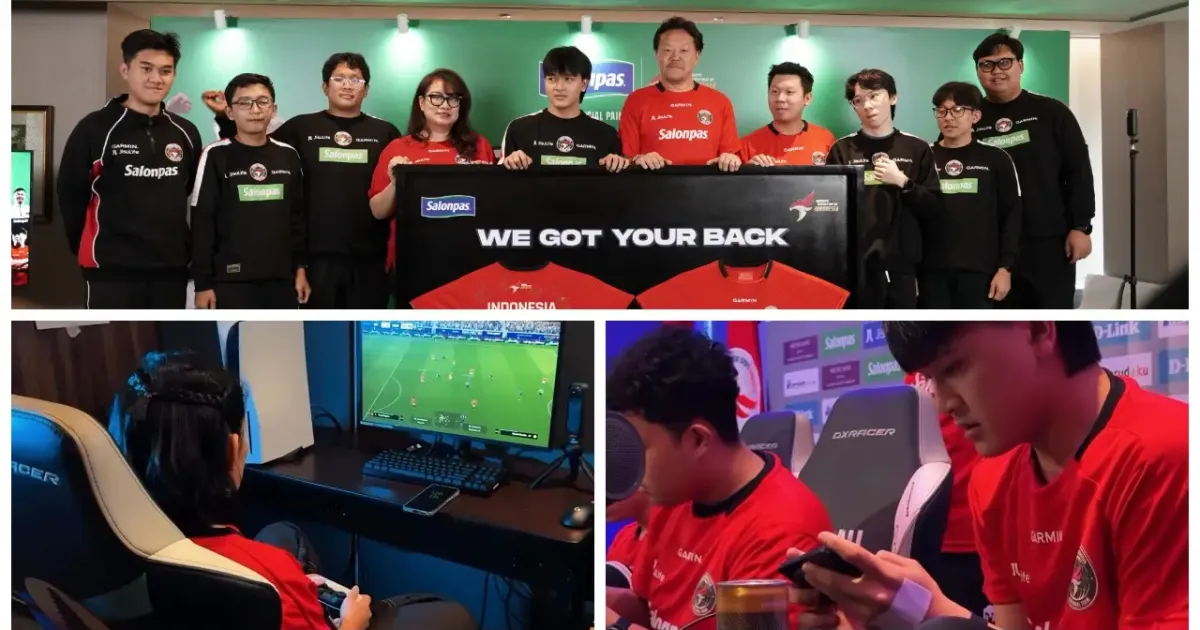 Para atlet dan official Timnas Esports Indonesia