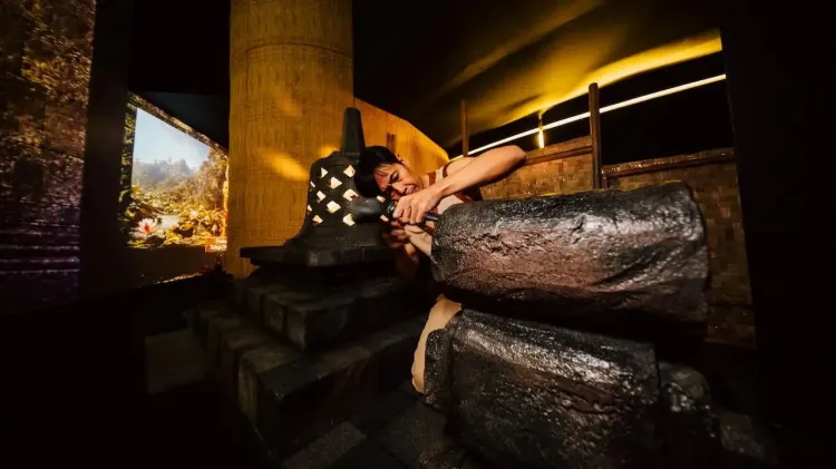 Pengalaman imersif yang tampil di Purwacarita Borobudur Pengalaman imersif yang tampil di Purwacarita Borobudur