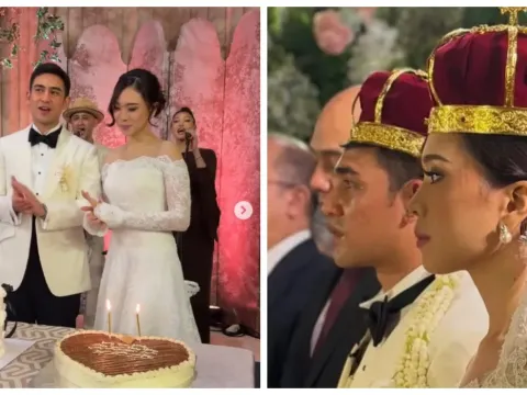 Postingan instagram Valerie Thomas terkait pernikahan Axel Matthew Thomas dan Cicilia Golda