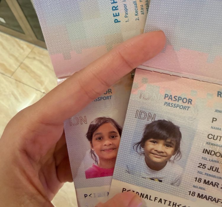 Shireen sungkar anak hawa 1 Perubahan foto paspor Hawwa, sekarang dan dulu (Foto: Instagram/shireensungkar)