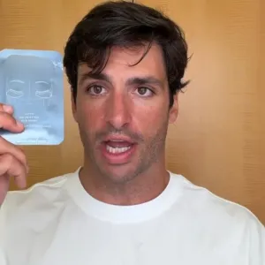Skincare routine pria carlos sainz