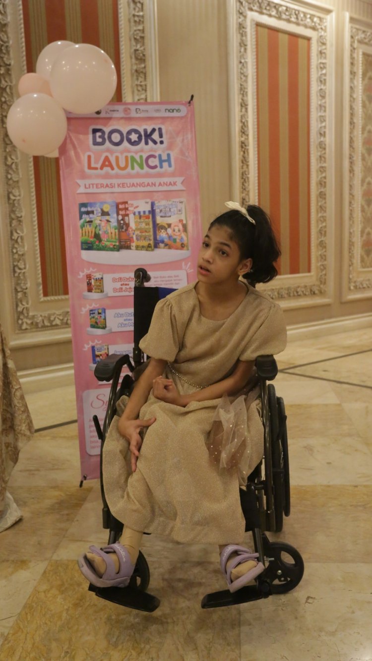 Syifaa di acara peluncuran bukunya. Foto: Dok. Pri
