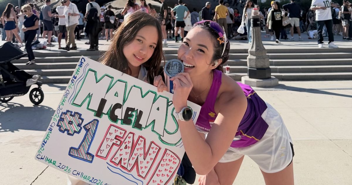 Gisella Anastasia finis Chicago Marathon 2026 dalam 4 jam 46 menit 55 detik.(Foto: IG Gisella A.)