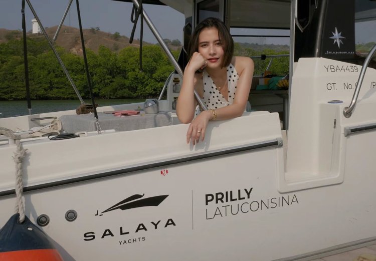 Prilly Latuconsina merayakan ulang tahun di Pulau Rinca bersama Omara Esteghlal.(IG Prilly L.)