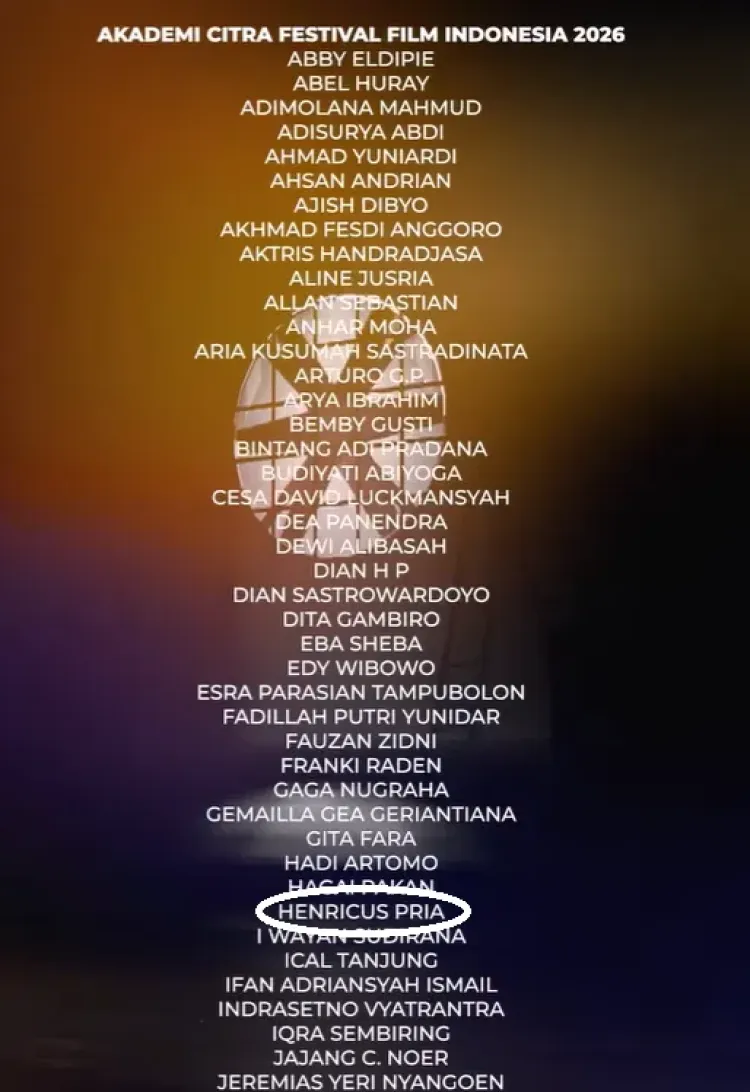 Akademi Citra FFI 2026 Daftar Akademi Citra FFI 2026. Foto: Dok. tangkapan layar YouTube Festival Film Indonesia