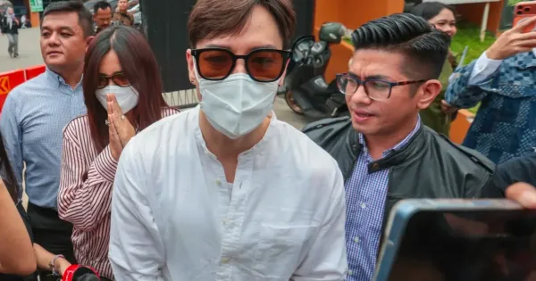 Anthony Xie dan Audi Marissa di Pengadilan Negeri Jakarta Selatan Anthony Xie dan Audi Marissa di Pengadilan Negeri Jakarta Selatan