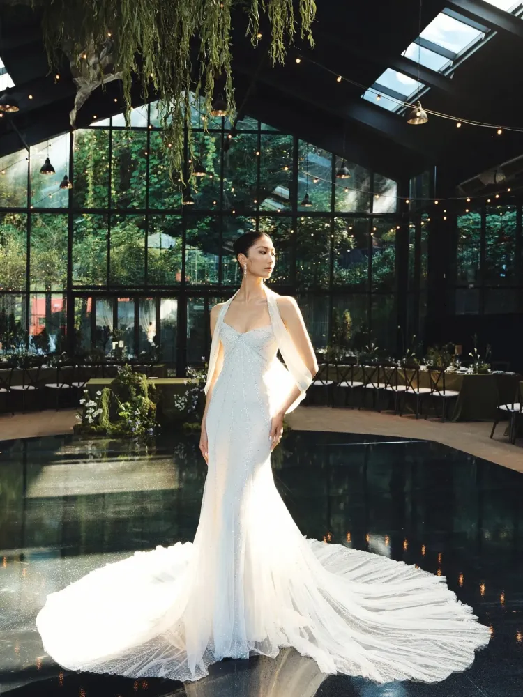 Gaun Danielle Frankel. Foto: Instagram @vogueweddings