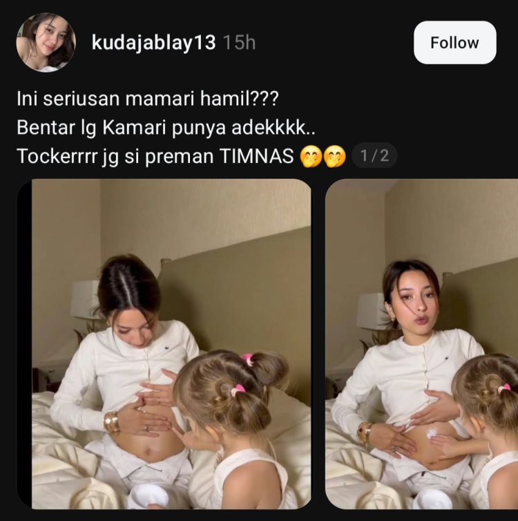 Unggahan mengenai kehamilan Jennifer Coppen (Foto: Dok. Threads)