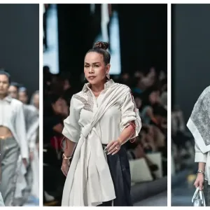 Koleksi SHE Debora Mettu dalam Jakarta Fashion Week 2027