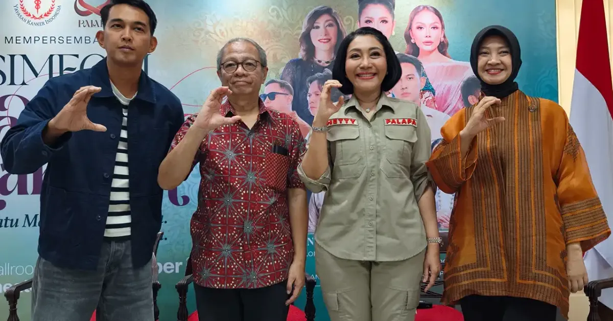 Konferensi pers Konser Amal Simfoni Selalu ADA Harapan