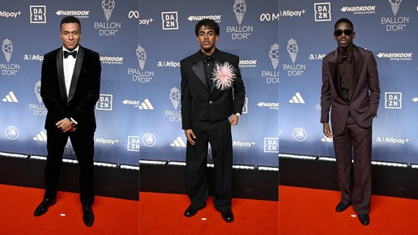 Kylian Mbappé, Lamine Yamal, dan Ousmane Dembélé,