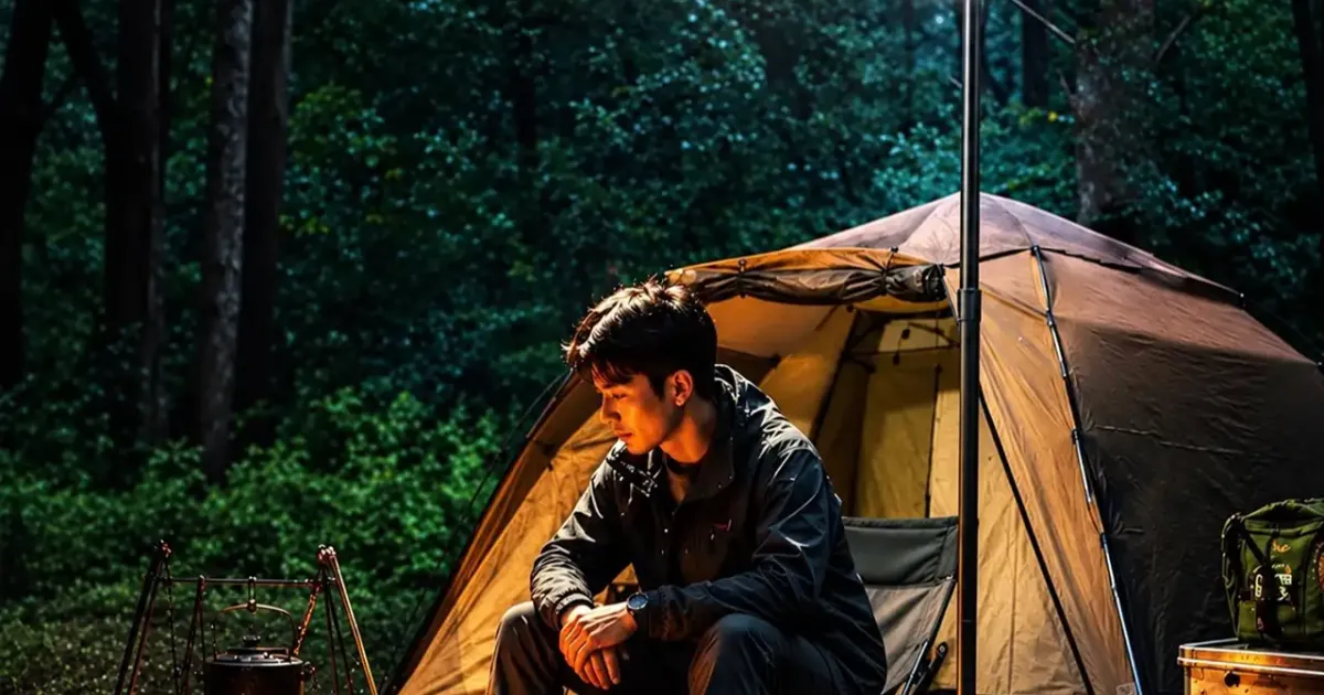 Lampu tenaga surya untuk aktivitas luar ruang