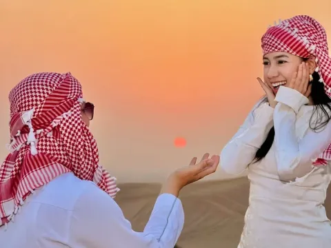 Momen lamaran Hafidzan Syauqi dan Zia Riza