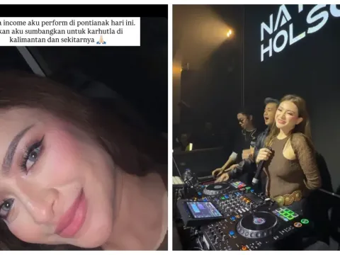 Postingan Nathalie Holscher usai tampil sebagai DJ di Pontianak