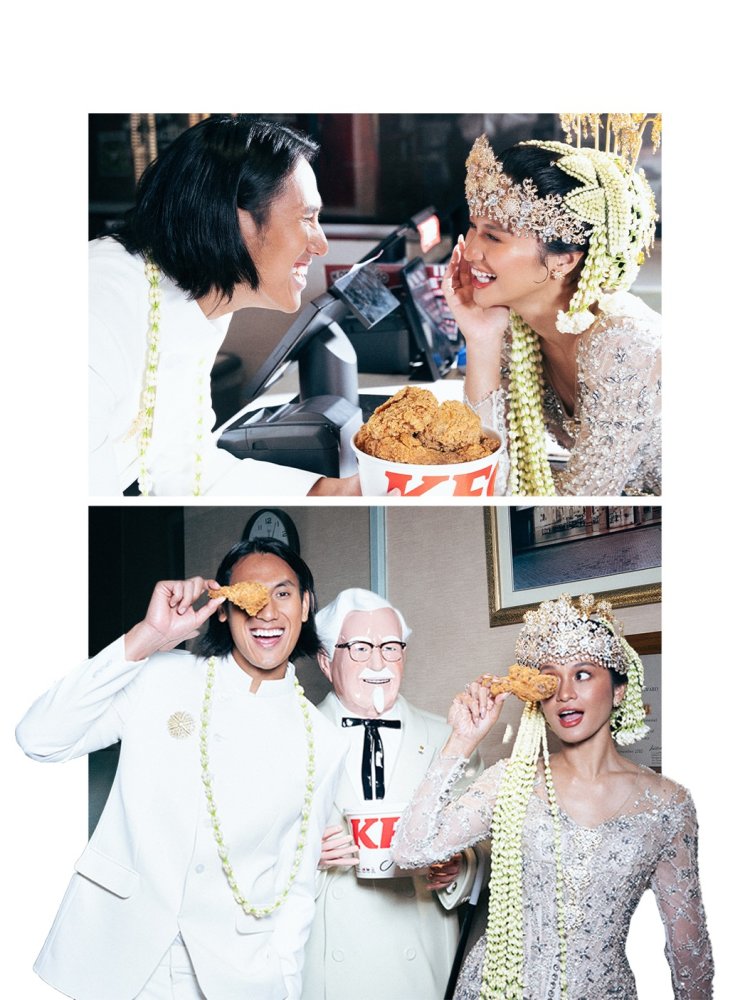 Prewedding di restoran fast food. Foto: Dok. Instagram @hanamalasan