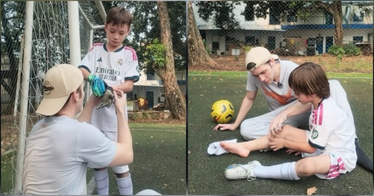 Stefan william anak celine evangelista Stefan William bersama Cio dan Kao (Foto: Instagram/stefannwilliam)