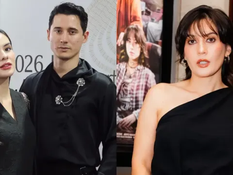 Steffi Zamora bersama Nino Fernandez dan Hannah Al Rashid