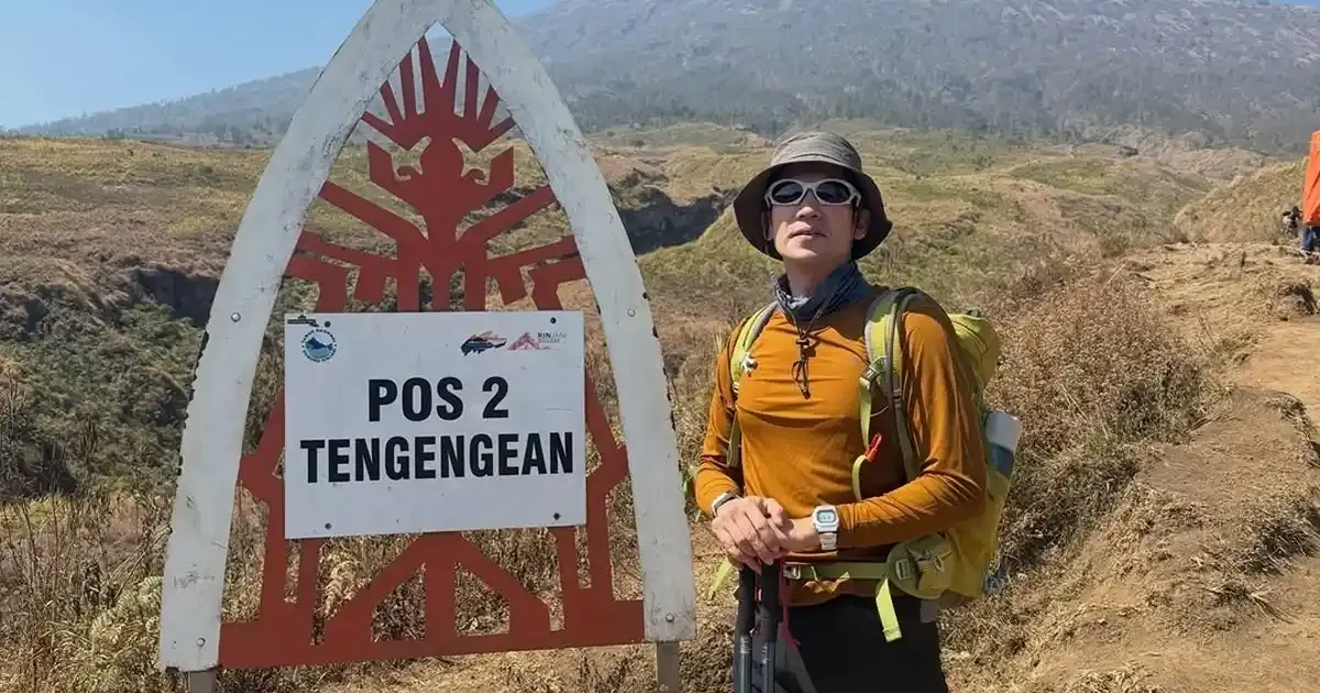 Tarra Budiman di Gunung Rinjani