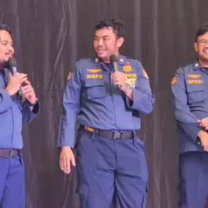 Trio GJLS saat rilis film