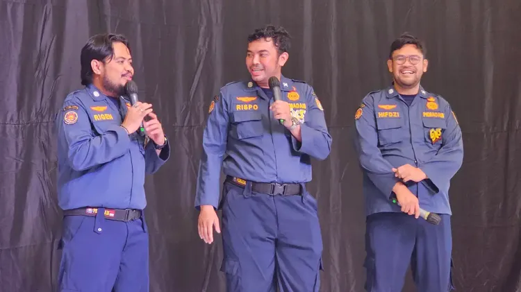 Trio GJLS saat rilis film