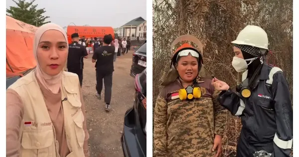 Zaskia Adya Mecca saat terjun langsung melihat kondisi Karhutla di Kalimantan Zaskia Adya Mecca saat terjun langsung melihat kondisi Karhutla di Kalimantan